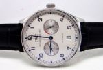 IWC Portuguese 7 days Steel White Power Reserve Dial-Best Fake IWC Watches